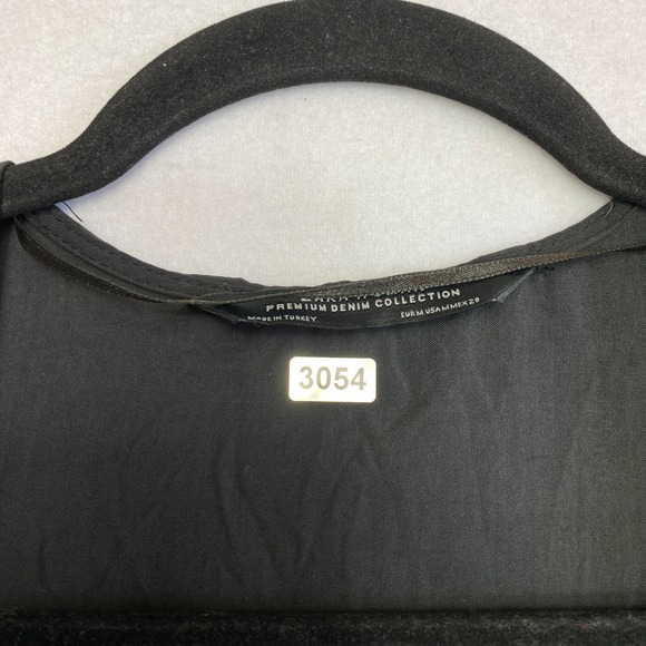 ZARA Dress Womens Medium Black Short Sleeve Premium Denim Boho Oversized - Picture 2 of 12